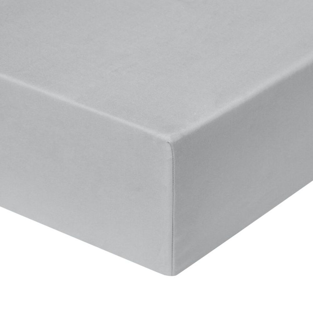 Bamboo Fitted Sheet Cooling Sheets 16 inches Deep Pocket Queen Light Gray